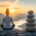 Professional practicing self-care and wellbeing to prevent burnout