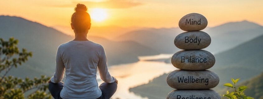 Professional practicing self-care and wellbeing to prevent burnout
